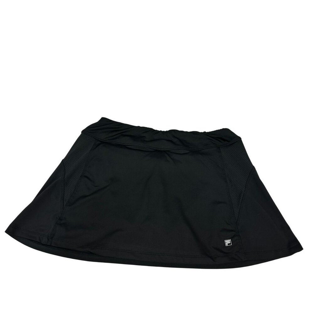 Fila Womens Black Tennis Skort Size M Polyester/Spandex Blend